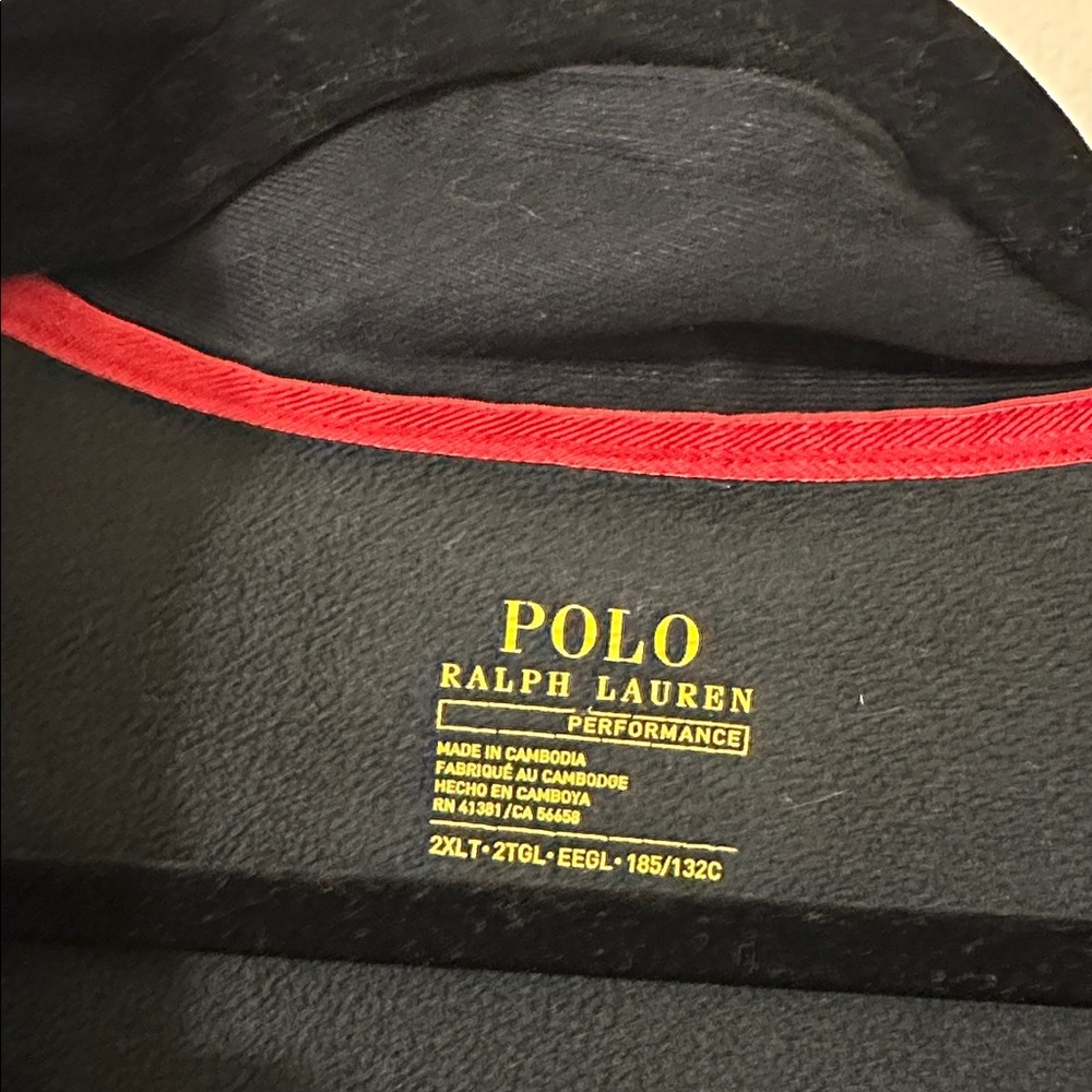 Polo Ralph Lauren Men’s Performance Black Vest Size 2XLT Activewear Golf Preppy - Picture 8 of 12